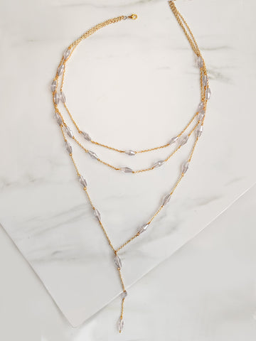 Lamina Clear Necklace