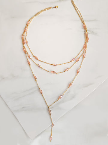 Lamina Pink Necklace