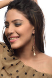 Tasseled Tales Earrings (Pink Beads)