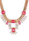 Rolling Stone Necklace Pink