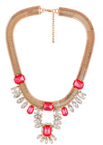 Rolling Stone Necklace Pink