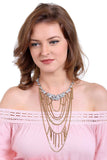 Linked Crystal Necklace