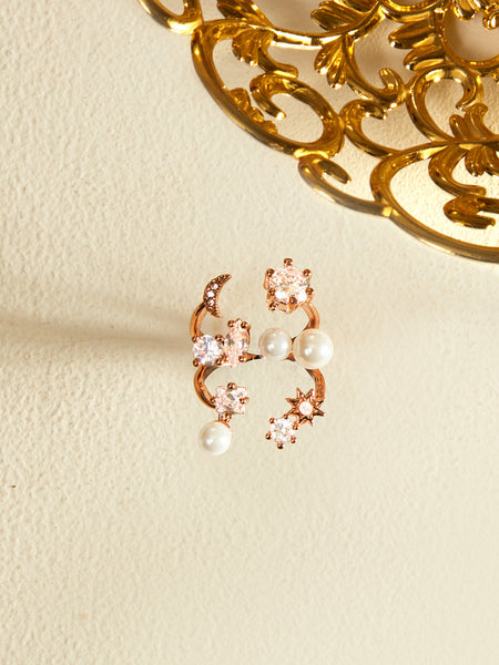 Pearl Cyrstal Ring