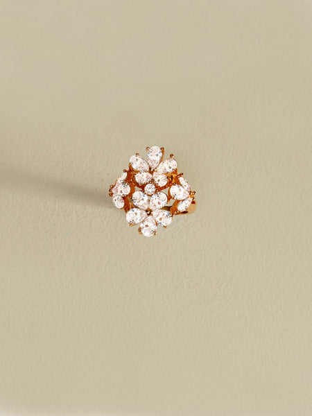 Floral gold Ring