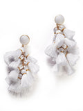 White Tassel Earring