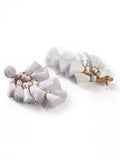 White Tassel Earring