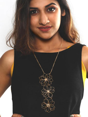 Camellia floral necklace
