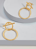 Circlet interlocking earrings