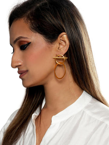 Circlet interlocking earrings