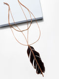 Crest layered necklace