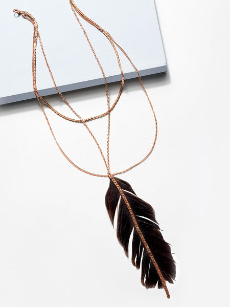 Crest layered necklace