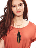 Crest layered necklace