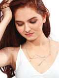 Estella collared necklace (silver)