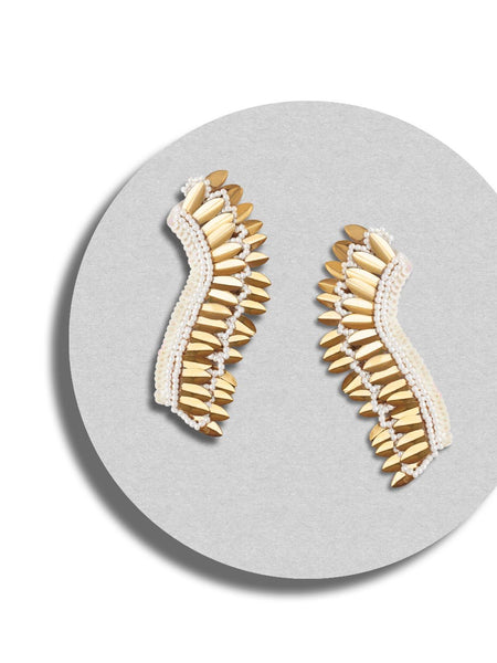 Allison drop earrings (White)