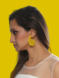 Riley hoop earrings  (Yellow)