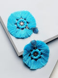 Barbara drop earings (Blue)