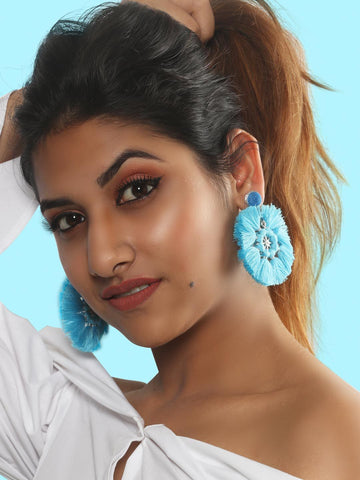 Barbara drop earings (Blue)