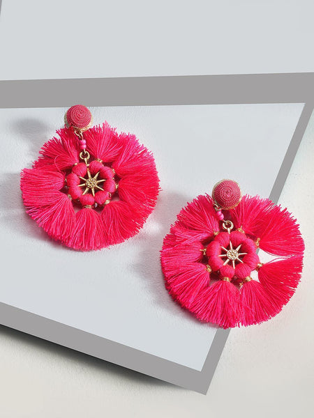 Barbara drop earings (Pink)