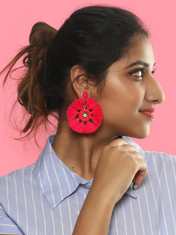 Barbara drop earings (Pink)