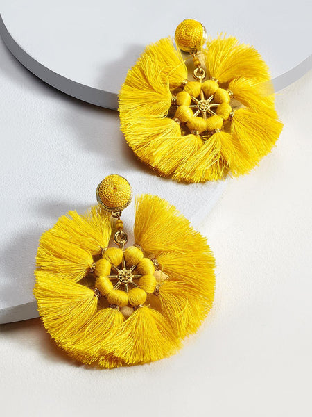 Barbara drop earings (Yellow)