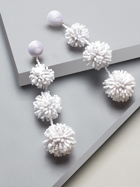 Lillian drop earrings (White)