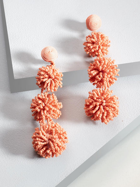 Lillian drop earrings (Peach)