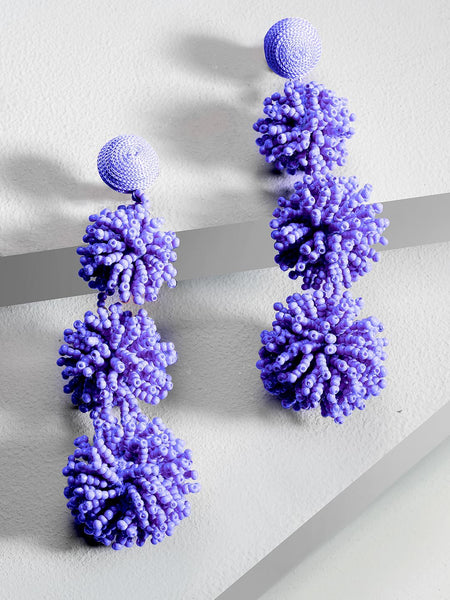Lillian drop earrings (Purple)