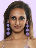 Lillian drop earrings (Purple)