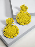 Marise flower earrings (Yellow)