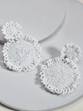 Marise flower earrings (White)