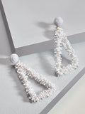 Helen drop earrings (White)