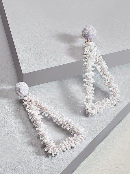 Helen drop earrings (White)