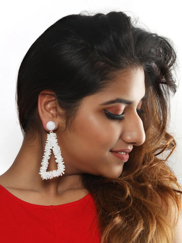 Helen drop earrings (White)