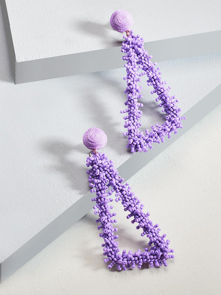 Helen drop earrings (Purple)