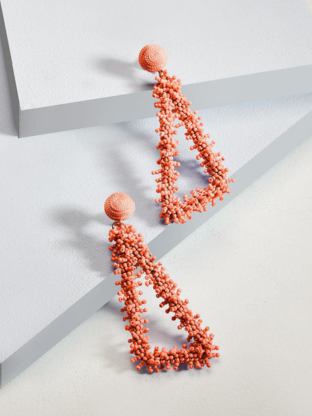 Helen drop earrings (Peach)