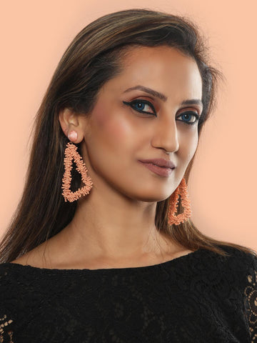Helen drop earrings (Peach)