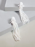 Linda drop earrings (white)