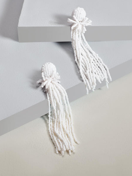 Linda drop earrings (white)