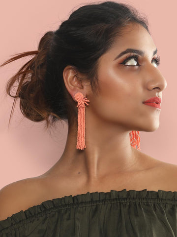 Linda drop earrings (Peach)