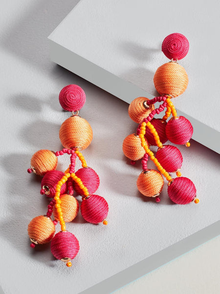 Hannah drop earrings (Orange)