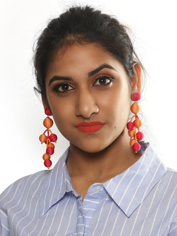 Hannah drop earrings (Orange)