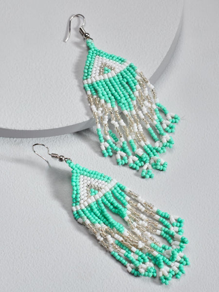 Orianna beaded earrings (Green)