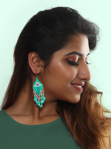 Orianna beaded earrings (Green)