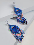 Orianna beaded earrings (Blue)