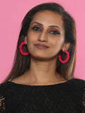 Clara hoop earrings (Pink)