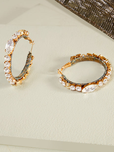 Lana beaded hoops