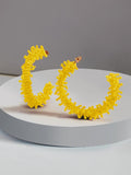 Clara hoop earrings (Yellow)