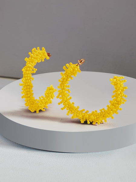 Clara hoop earrings (Yellow)