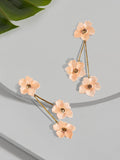 coloured balanced drop earrings (Blush)