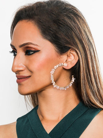 Amethyst White Earrings